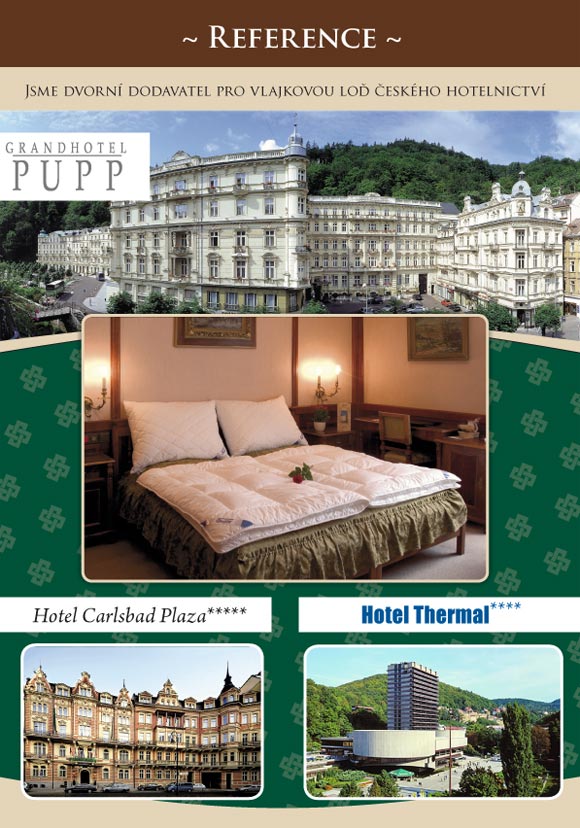 Reference - Grandhotel Pupp, Hotel Carlsbad Plaza, Hotel Thermal
